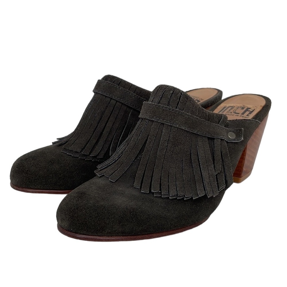 Fortress of Inca Mules Shoes Heels Brown Suede Western Size 9 Peru